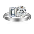 0.7 Carat Emerald Semi Mount Ring