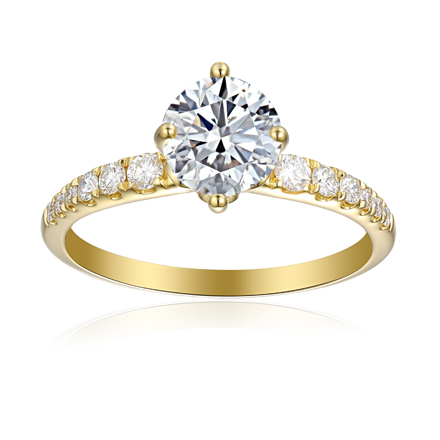 1 Carat Round Semi Mount Ring
