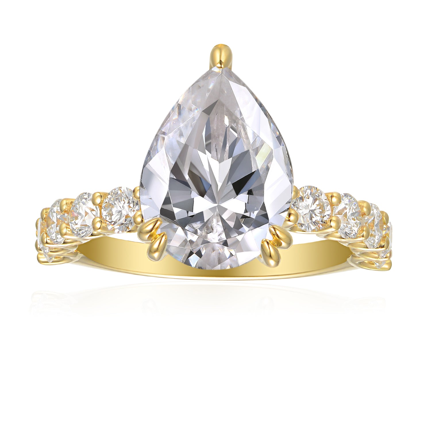 3 Carat Pear Semi Mount Ring