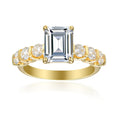 1.75 Carat Emerald Semi Mount Ring