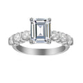 1.75 Carat Emerald Semi Mount Ring
