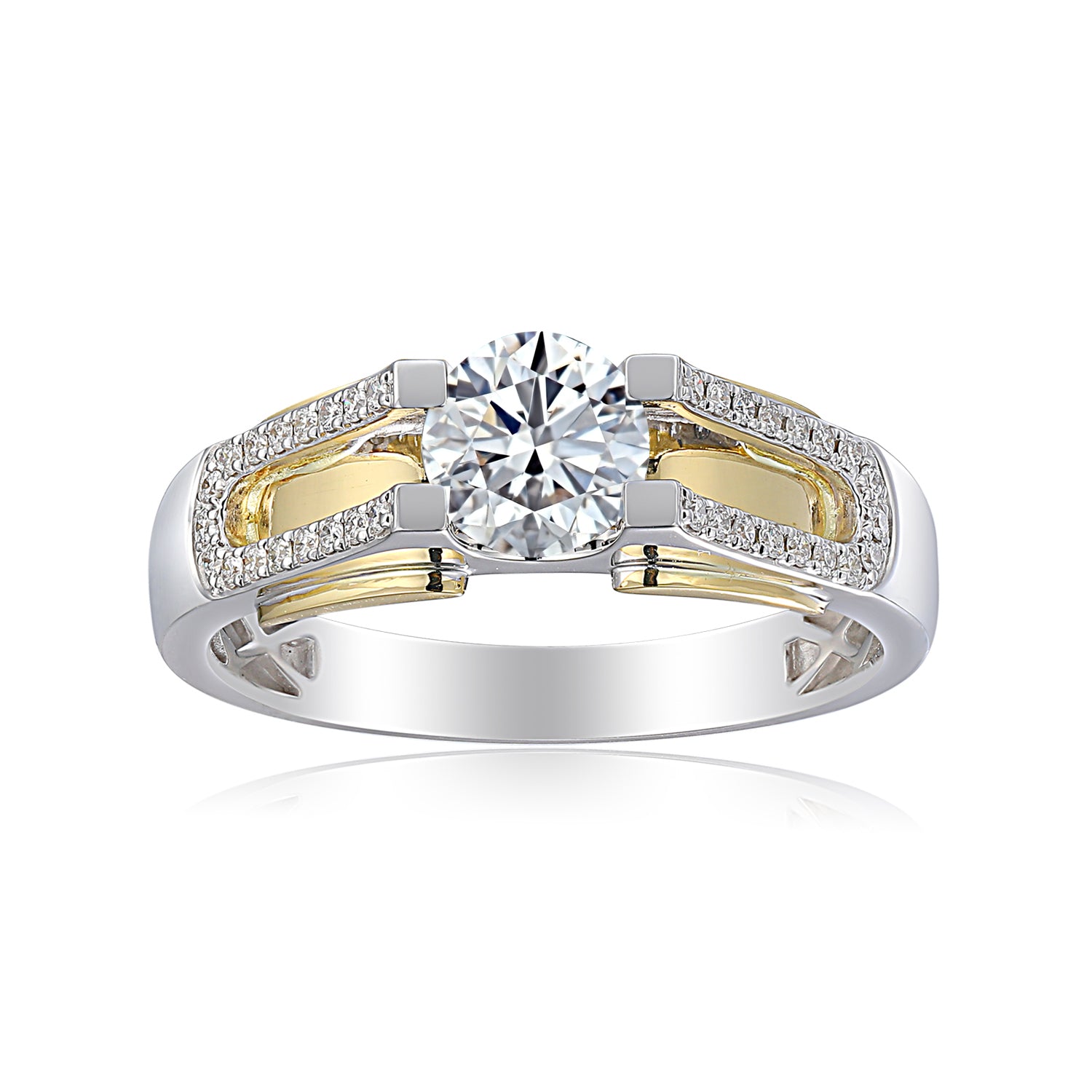 1 Carat Emerald Semi Mount Ring