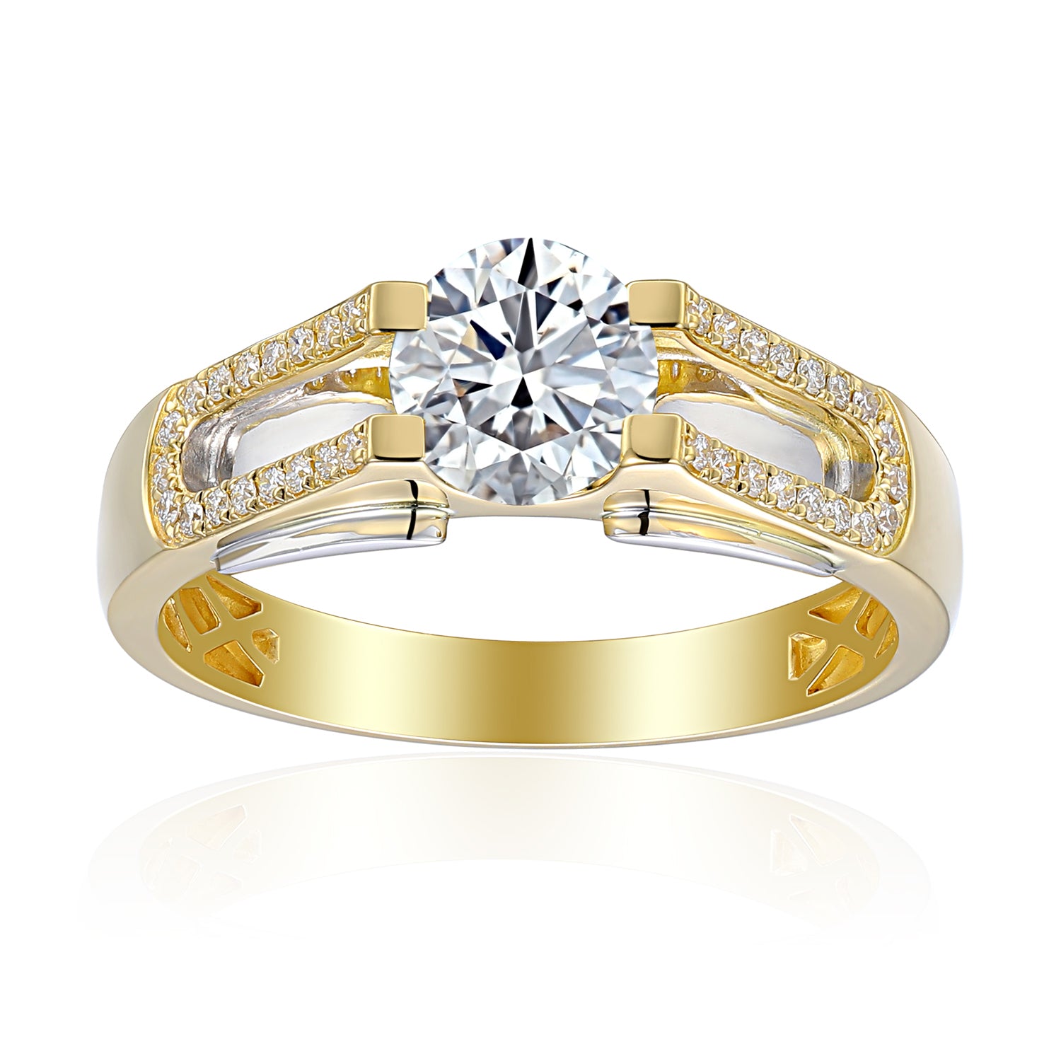 1 Carat Emerald Semi Mount Ring