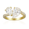 3 Carat Pear Semi Mount Ring