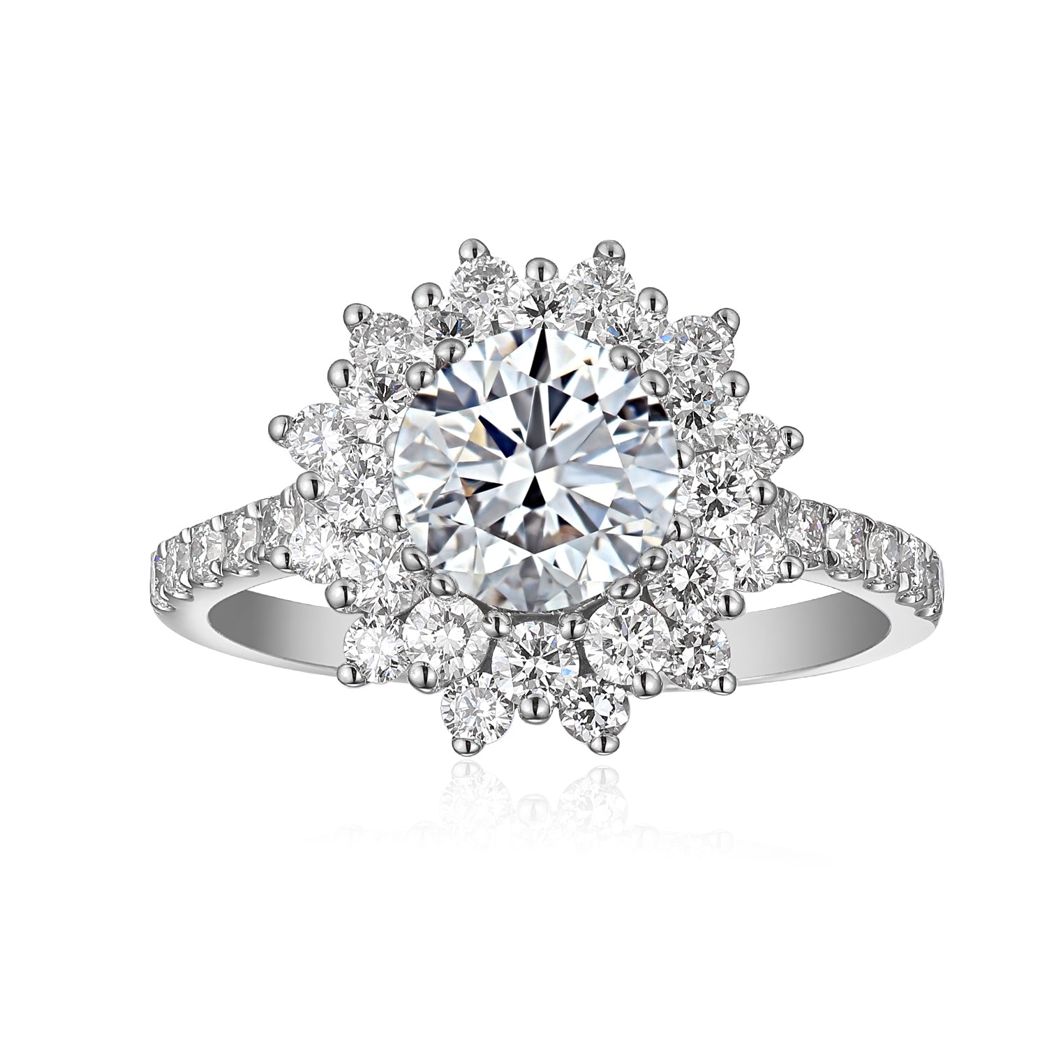 1.5 Carat Round Semi Mount Ring