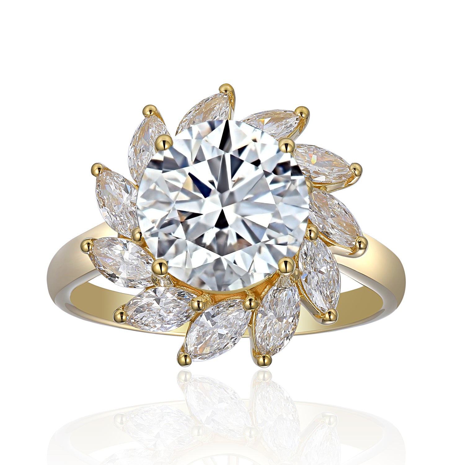 2 Carat Round Semi Mount Ring