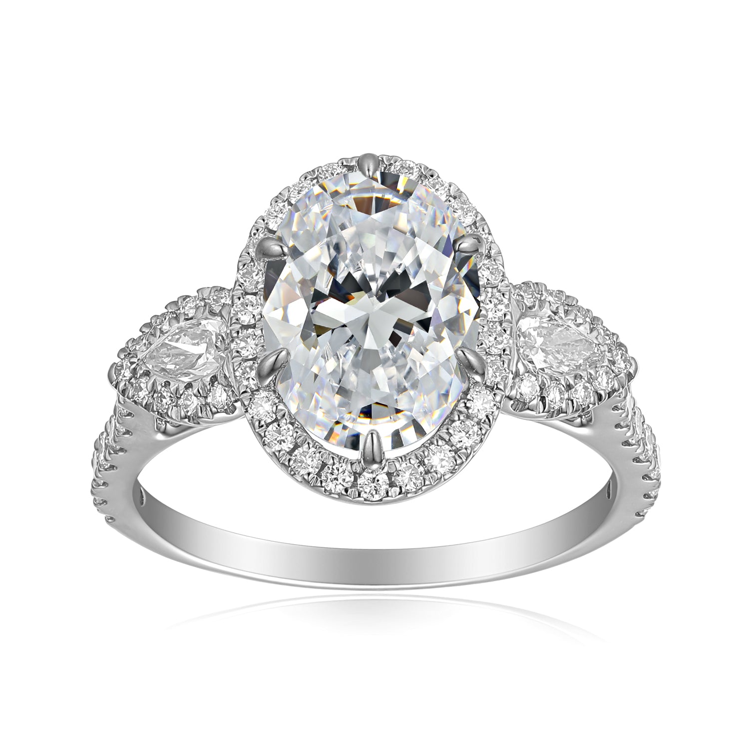 3 Carat Oval Semi Mount Ring