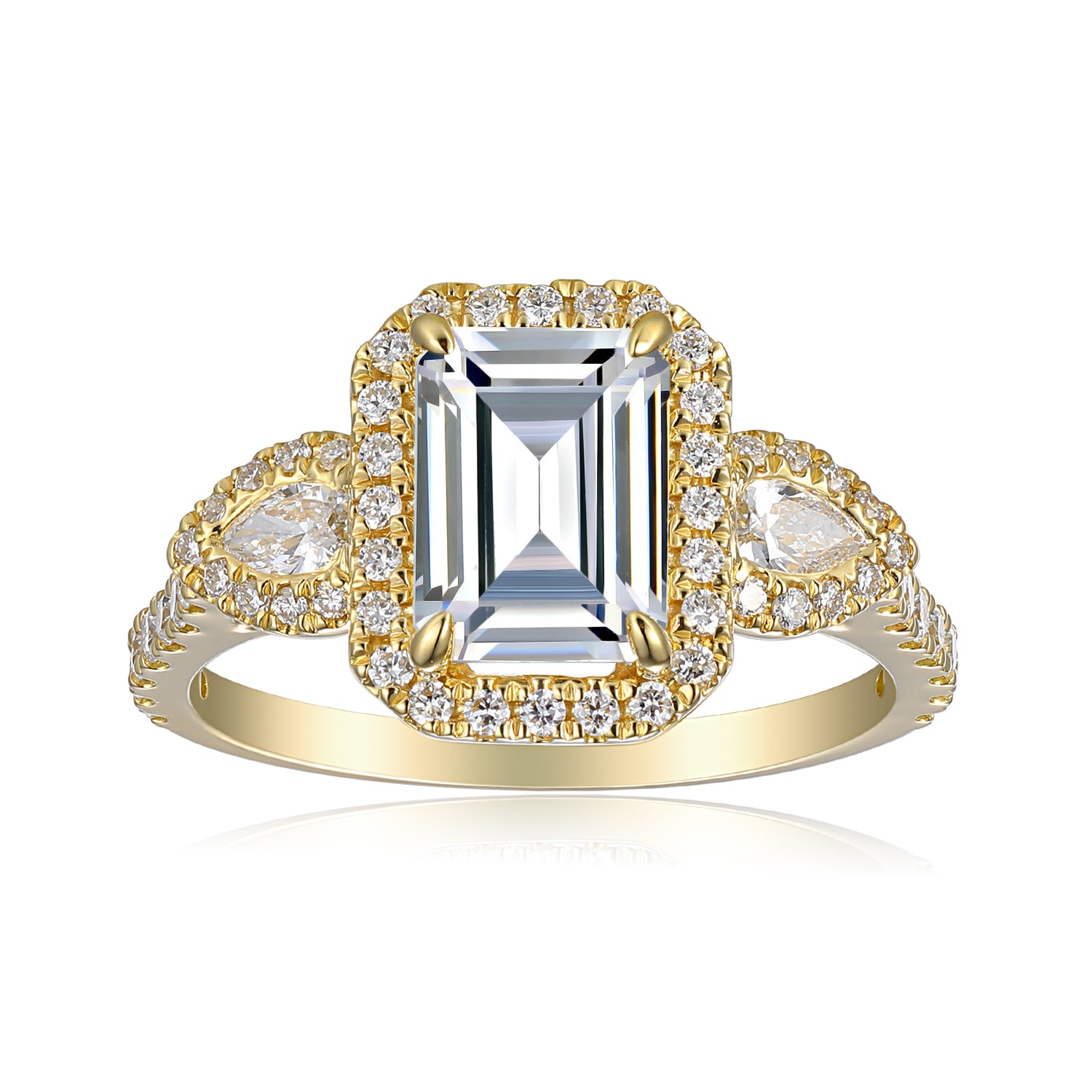3 Carat Emerald Semi Mount Ring