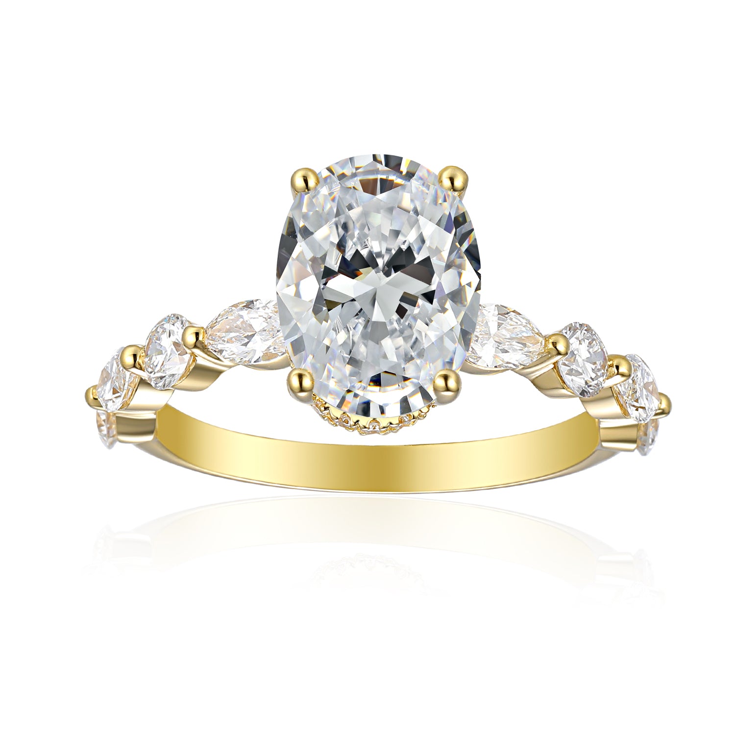 2 Carat Oval Semi Mount Ring