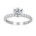 3 Carat Round Semi Mount Ring