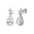 3 Carat Pear Semi Mount Earrings