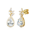 3 Carat Pear Semi Mount Earrings