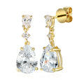 3 Carat Pear Semi Mount Earrings