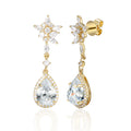 3 Carat Pear Semi Mount Earrings