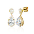 2 Carat Pear Semi Mount Earrings