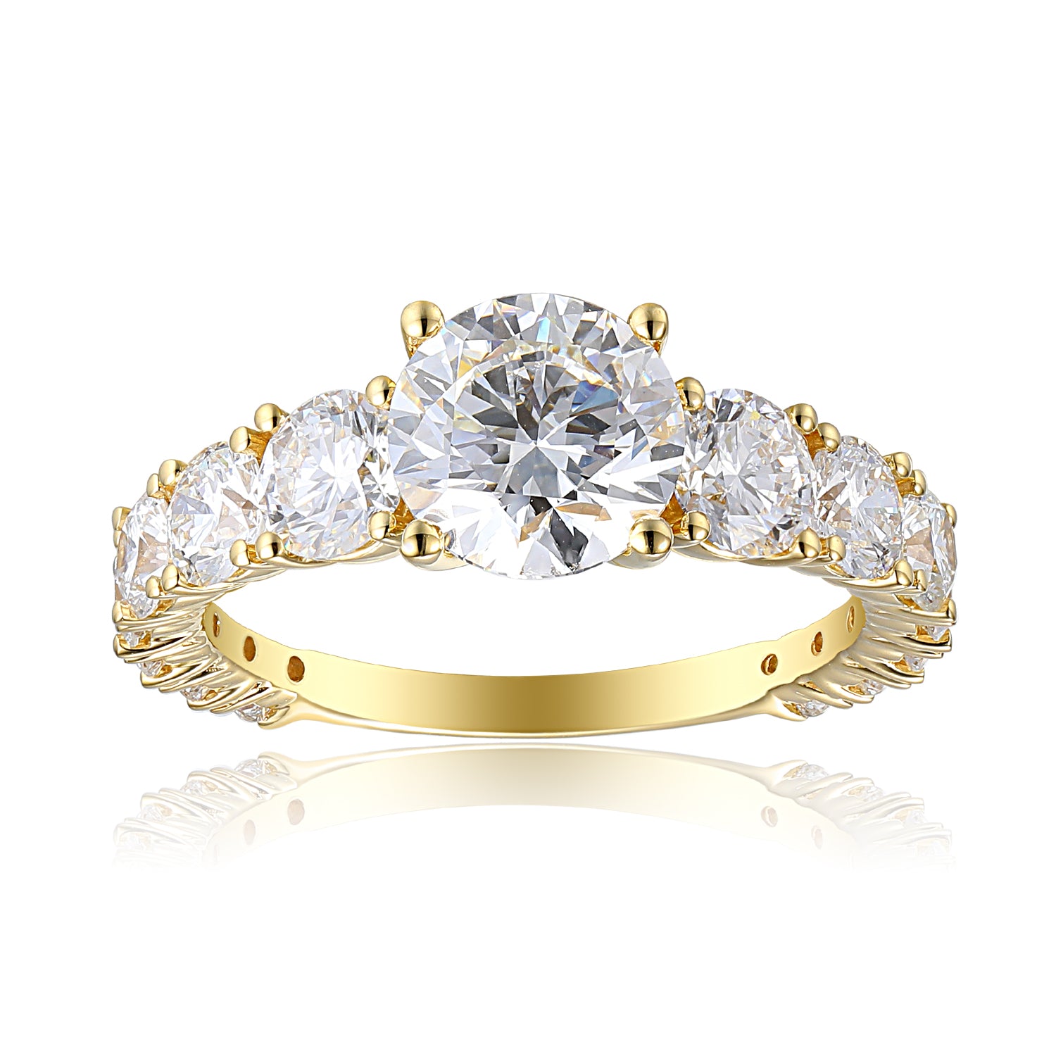 1.5 Carat Round Semi Mount Ring