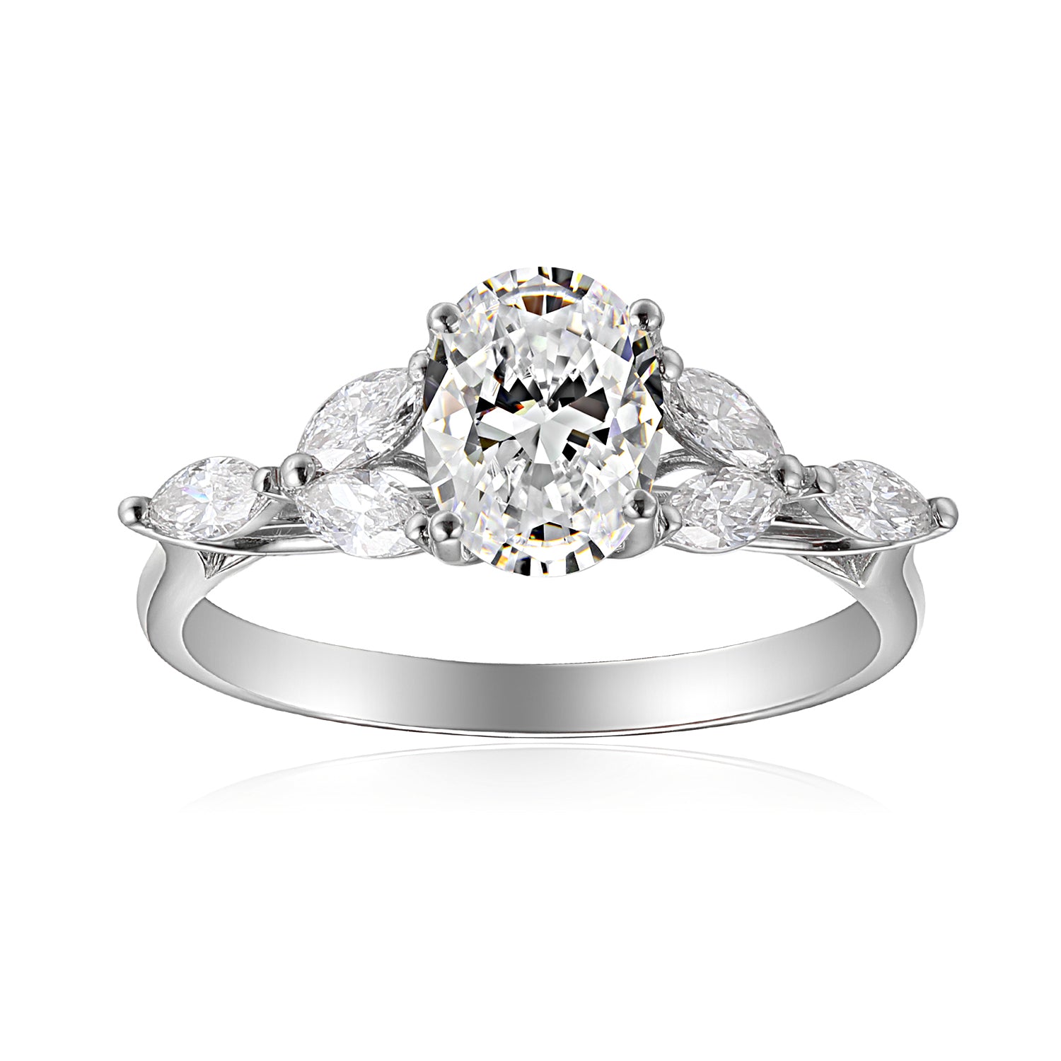 2 Carat Oval Semi Mount Ring