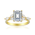 1.5 Carat Emerald Semi Mount Ring