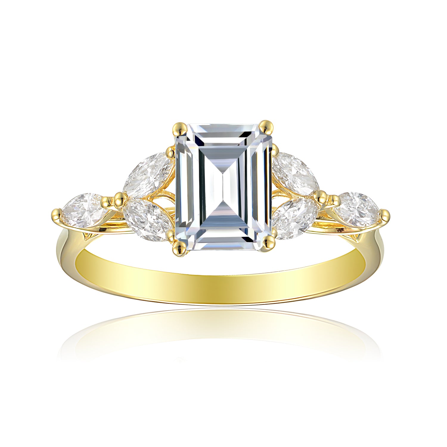 1 Carat Emerald Semi Mount Ring