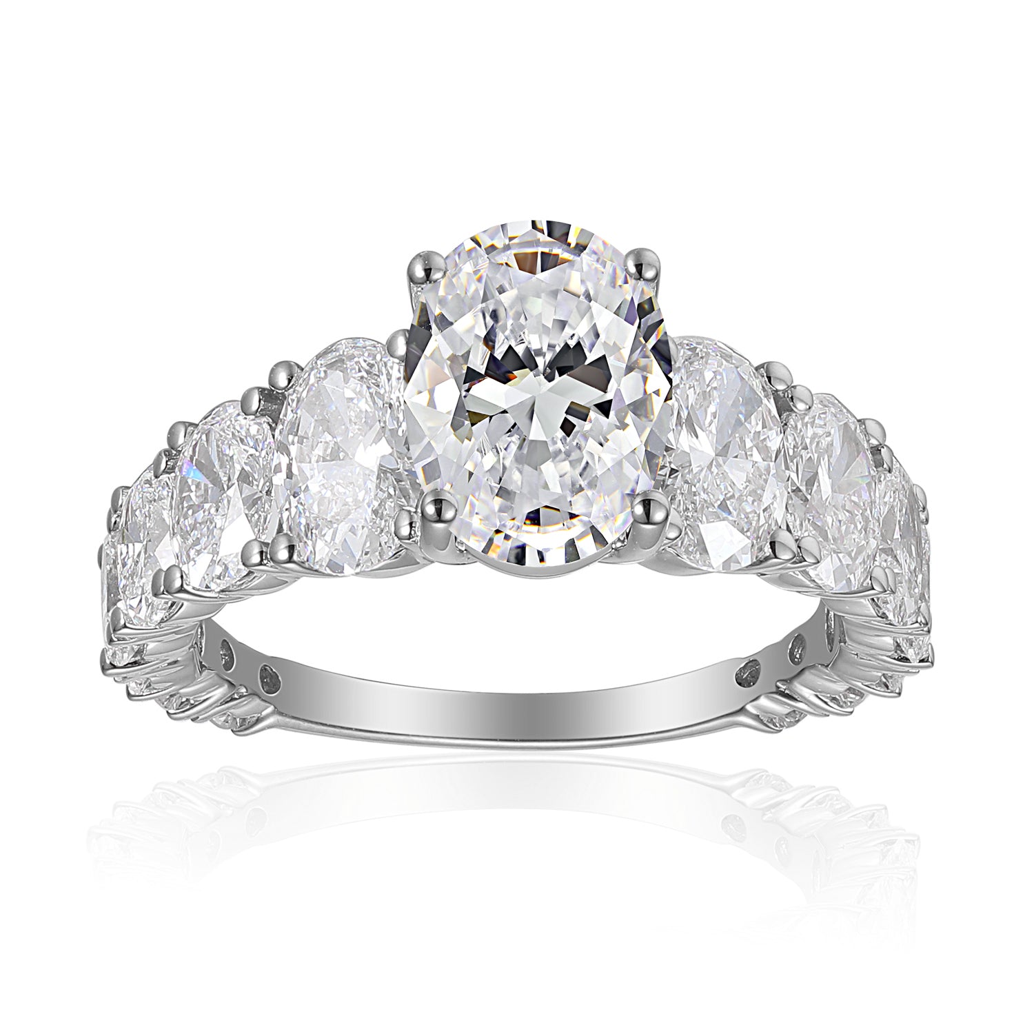 2.5 Carat Oval Semi Mount Ring