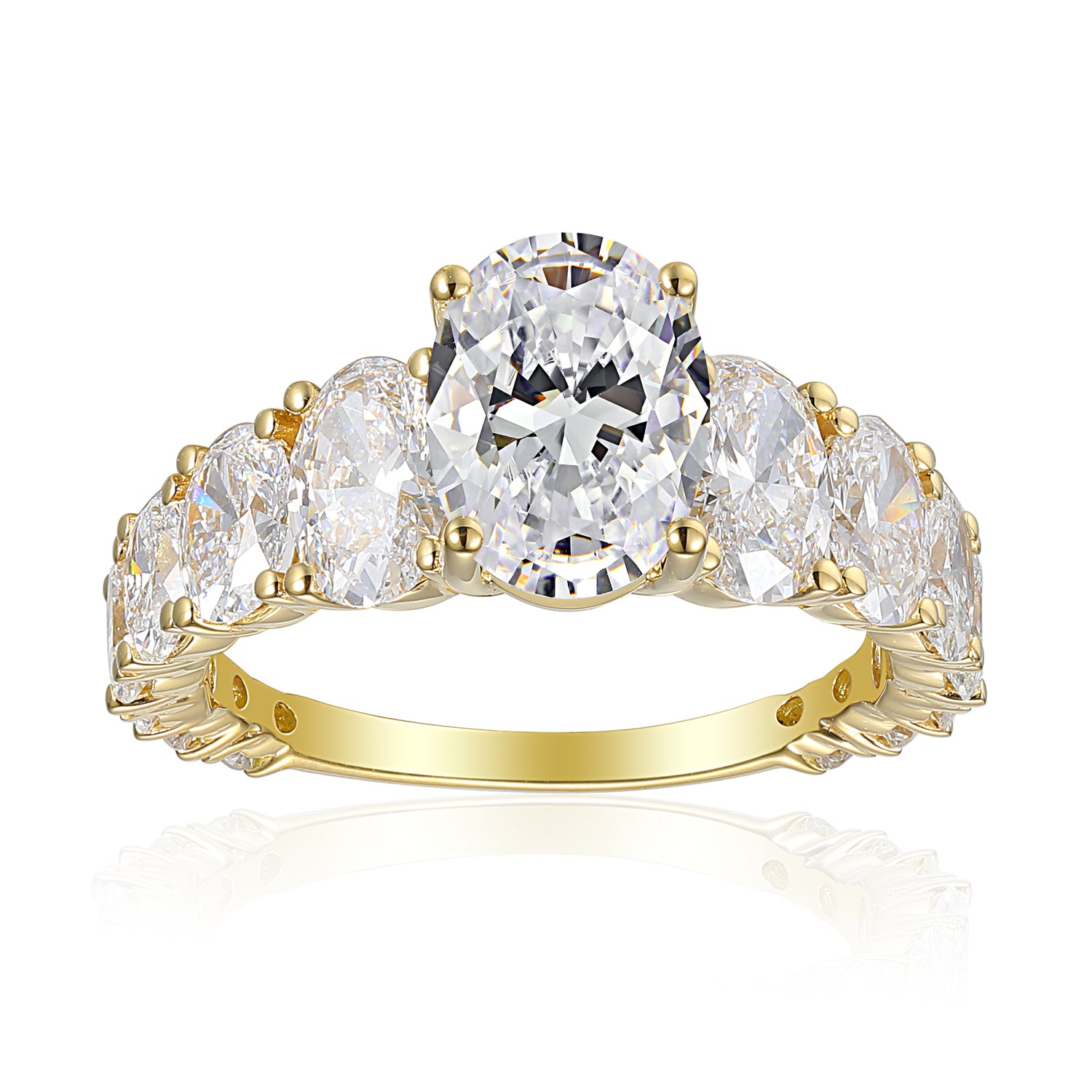 2.5 Carat Oval Semi Mount Ring