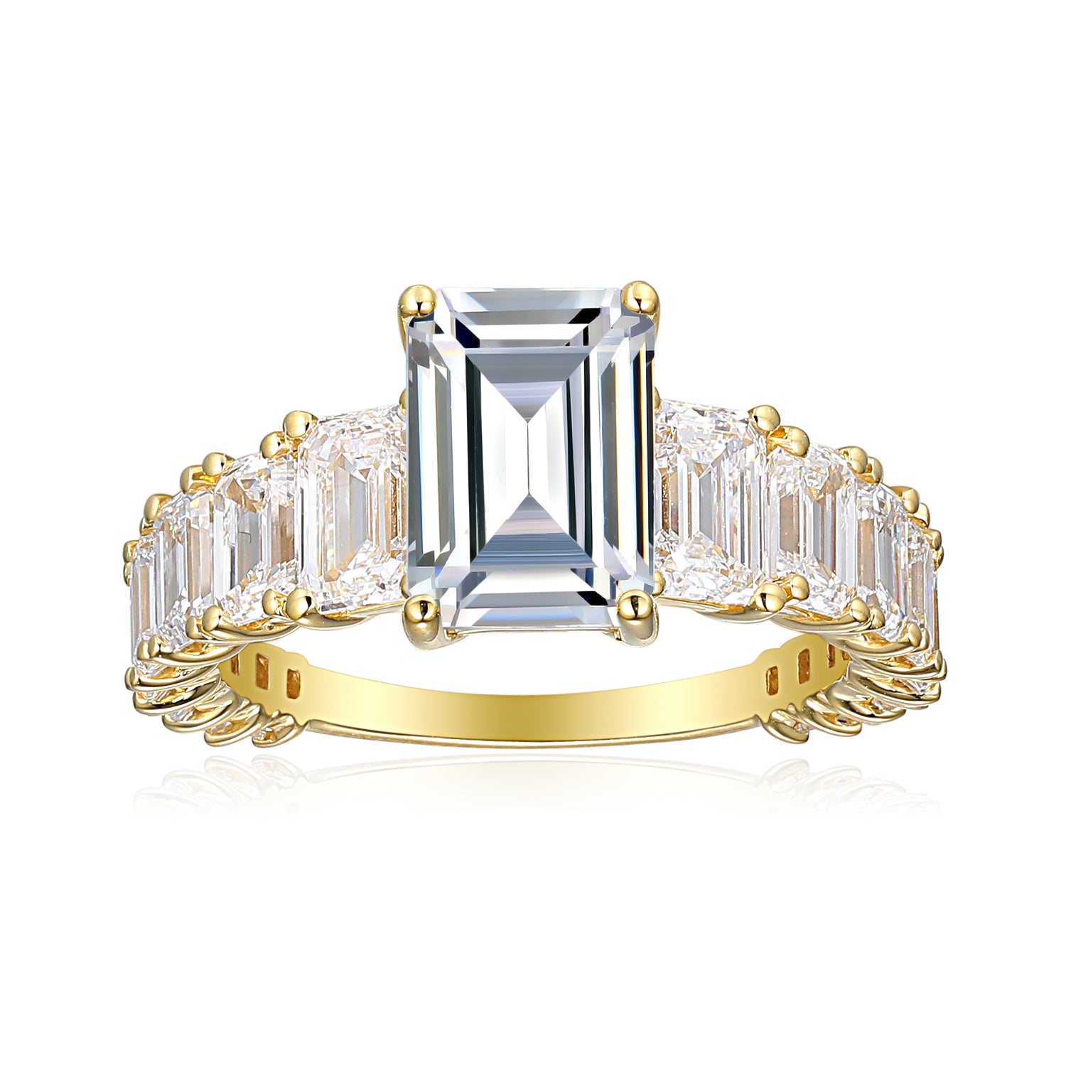3.5 Carat Emerald Semi Mount Ring